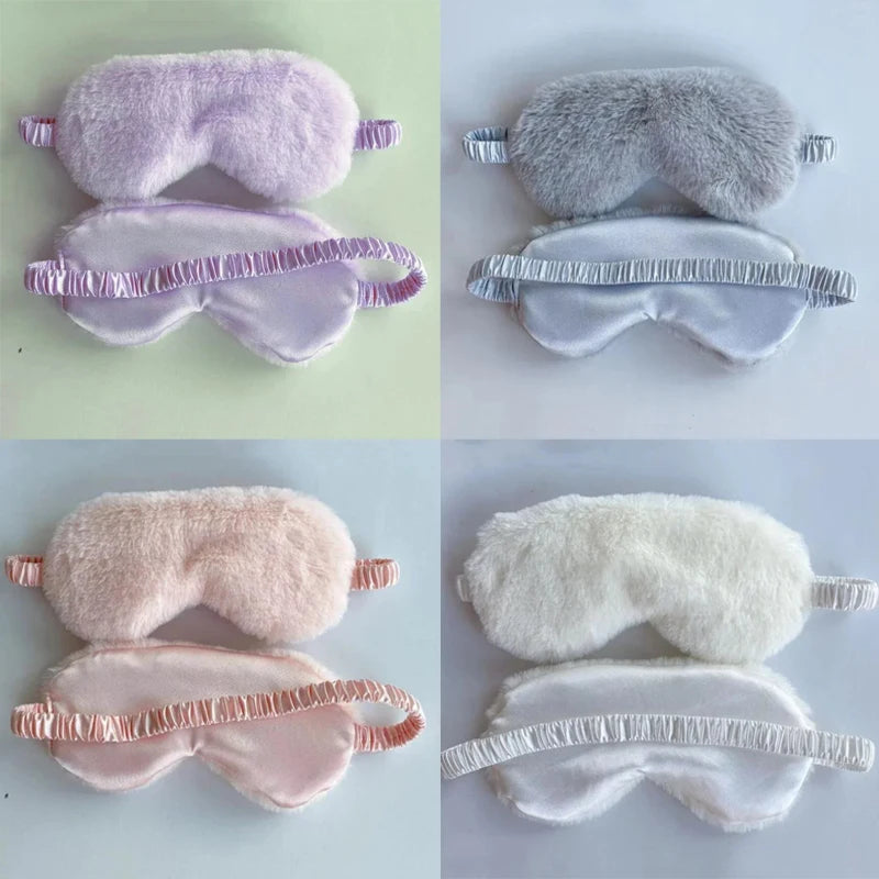 Soft Plush Sleeping Mask For Light Blocking Sleep Aid