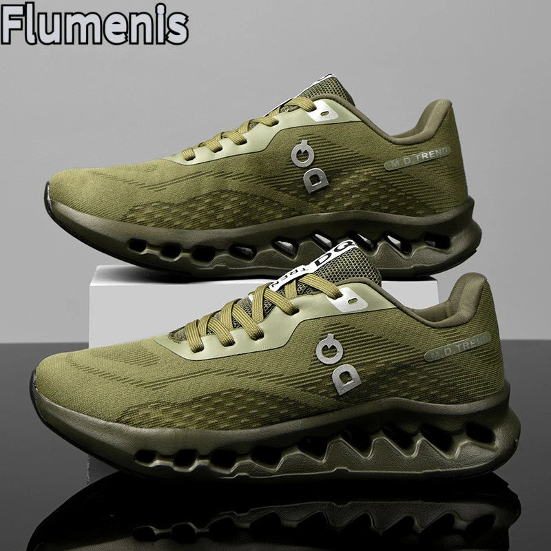 Shock Absorbing Leather Sports Shoes For Men And Women