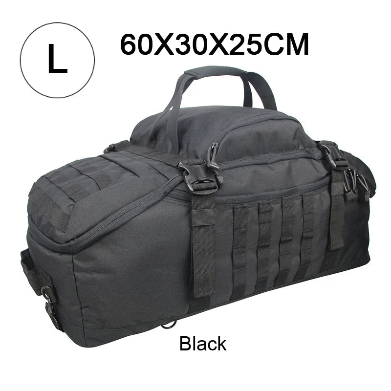 LQARMY Waterproof 3 Way Travel Duffel Bag Backpack Luggage