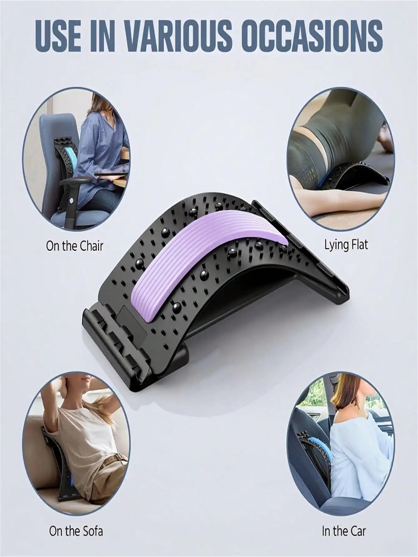 Adjustable Back Relaxer Stretcher For Yoga And Office Use