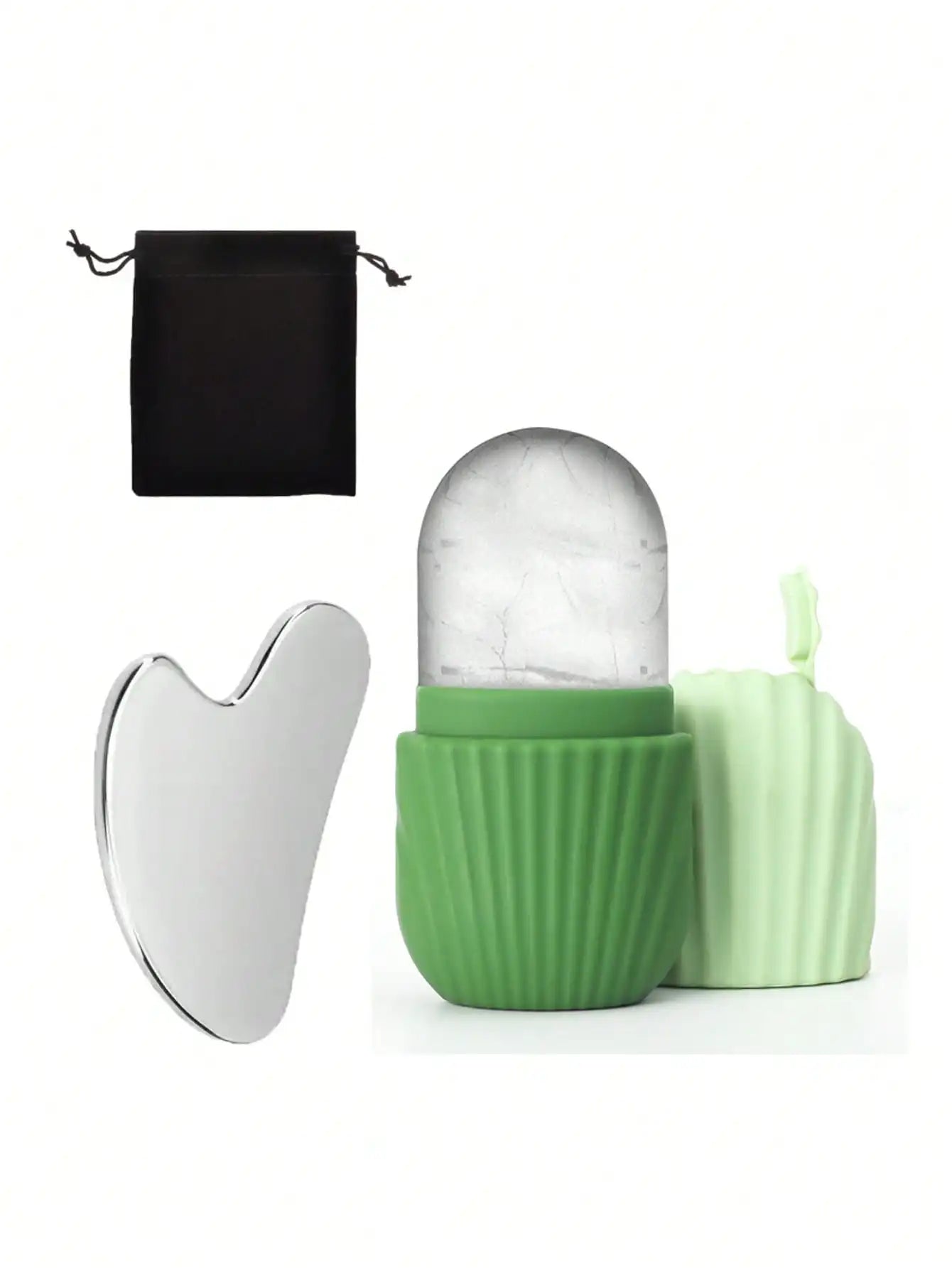 Professional Ice Face Roller Set With Gua Sha Board