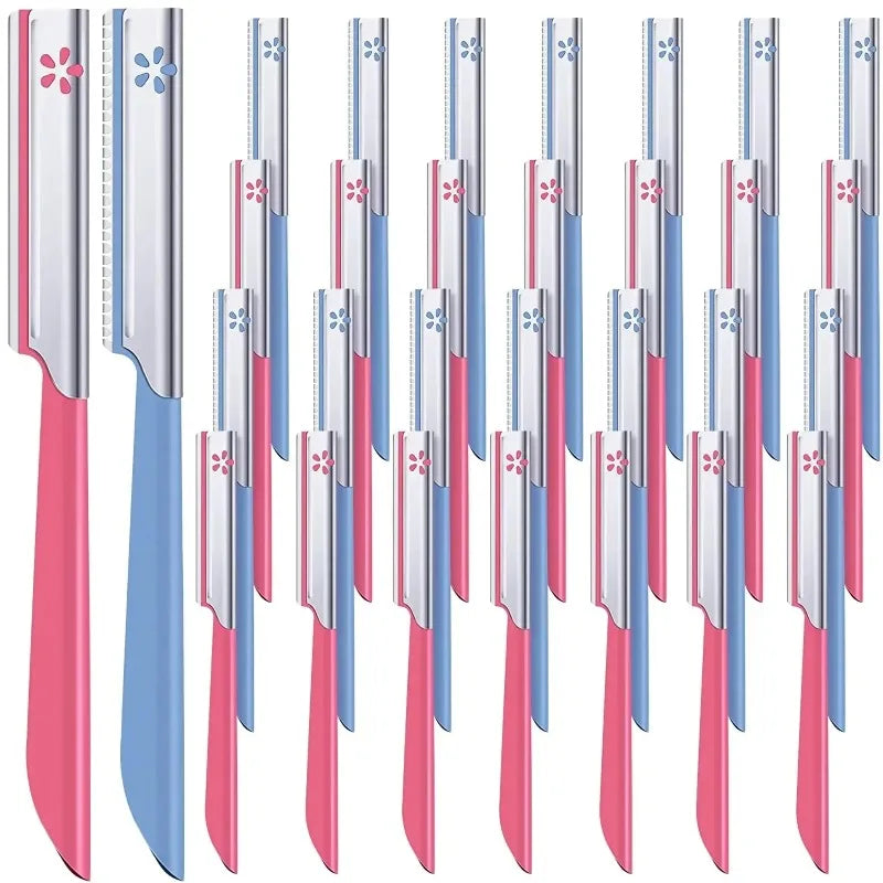 Stainless Steel Eyebrow Trimmer Razor Kit For Women