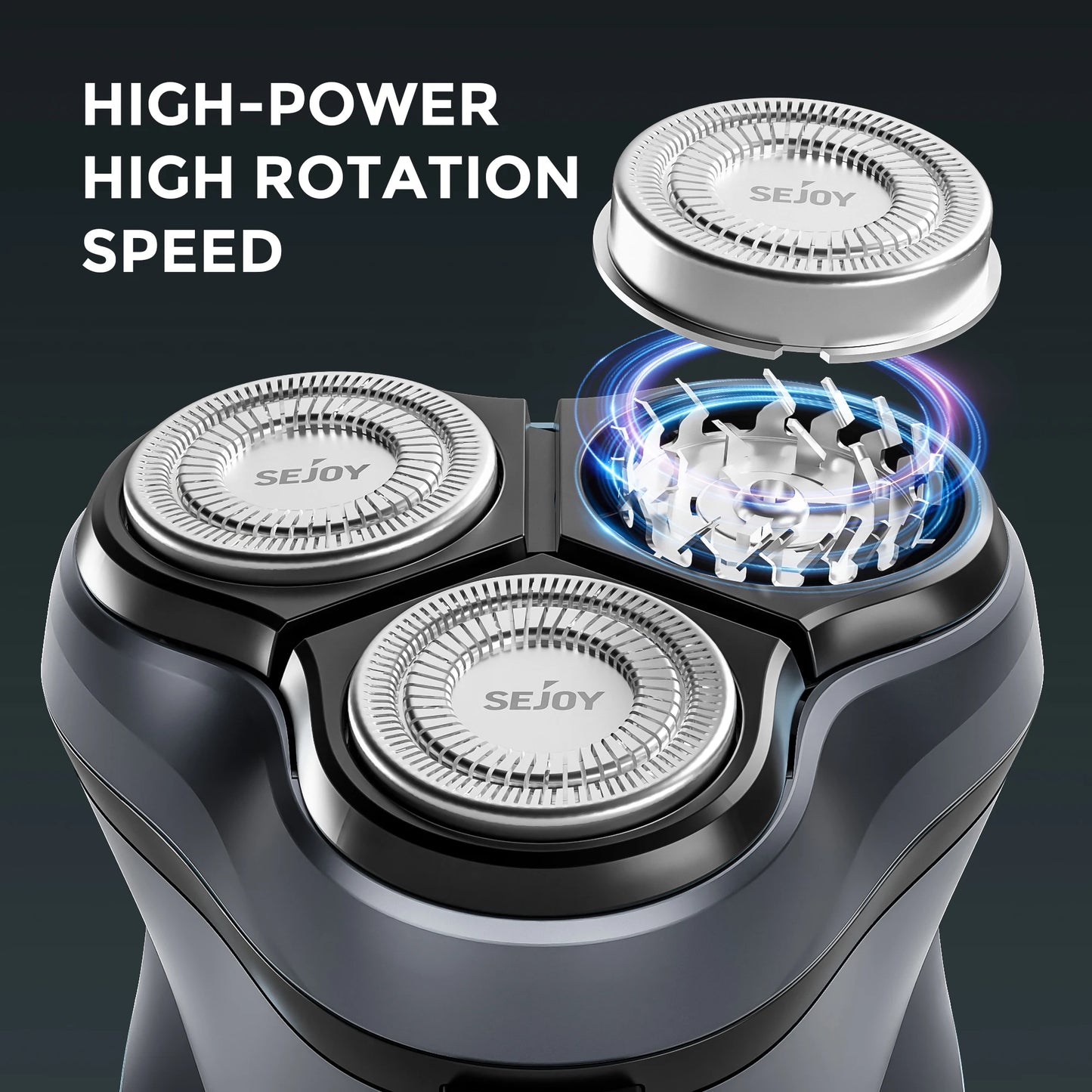 SEJOY BLASTO1 Electric Shaver For Men Rechargeable Triple Floating Head