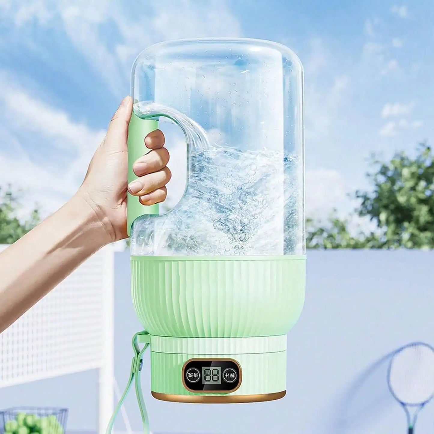 Portable Rechargeable Juicer with 10 Blades Fruit Vegetable Blender