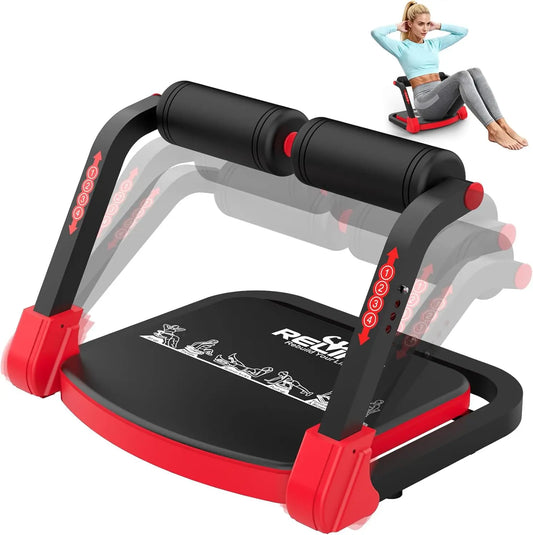 Relife Foldable Abdominal Trainer With Adjustable Resistance For Home Fitness