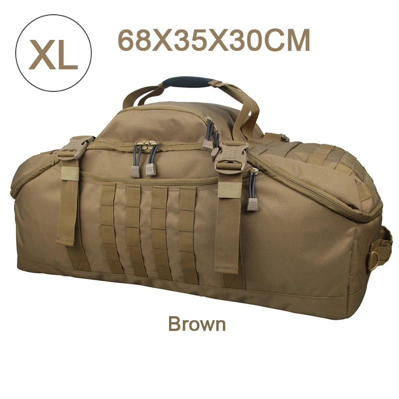LQARMY Waterproof 3 Way Travel Duffel Bag Backpack Luggage