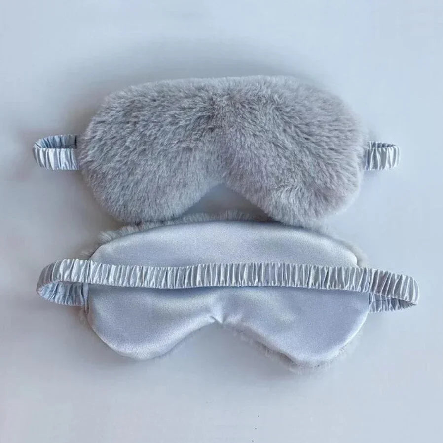 Soft Plush Sleeping Mask For Light Blocking Sleep Aid