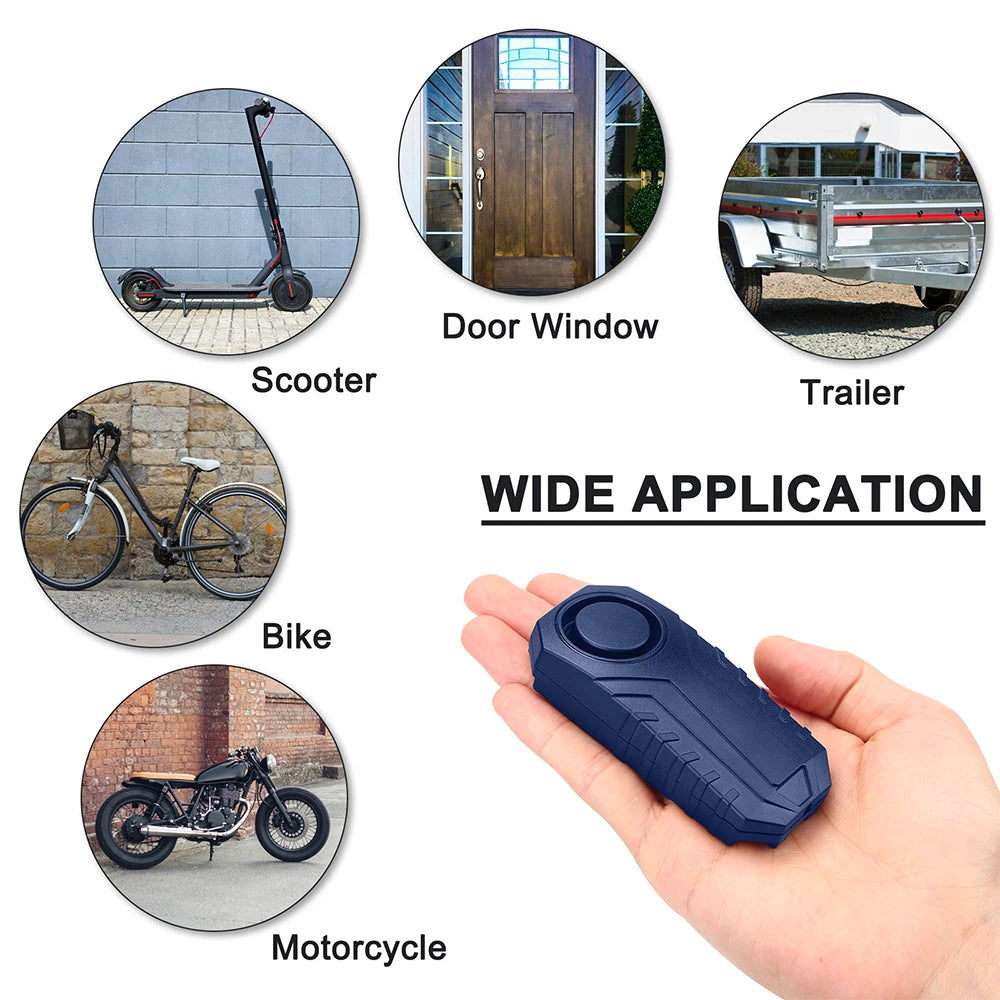 Wsdcam 113Db Wireless Bike Anti Theft Alarm With Vibration Sensor