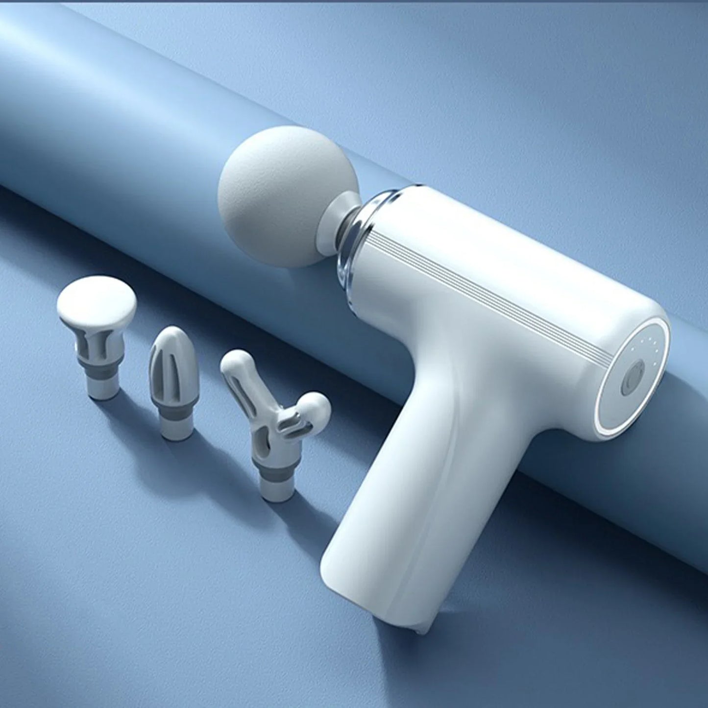 Portable Electric Fascia Massage Gun With Four Heads Six Speeds