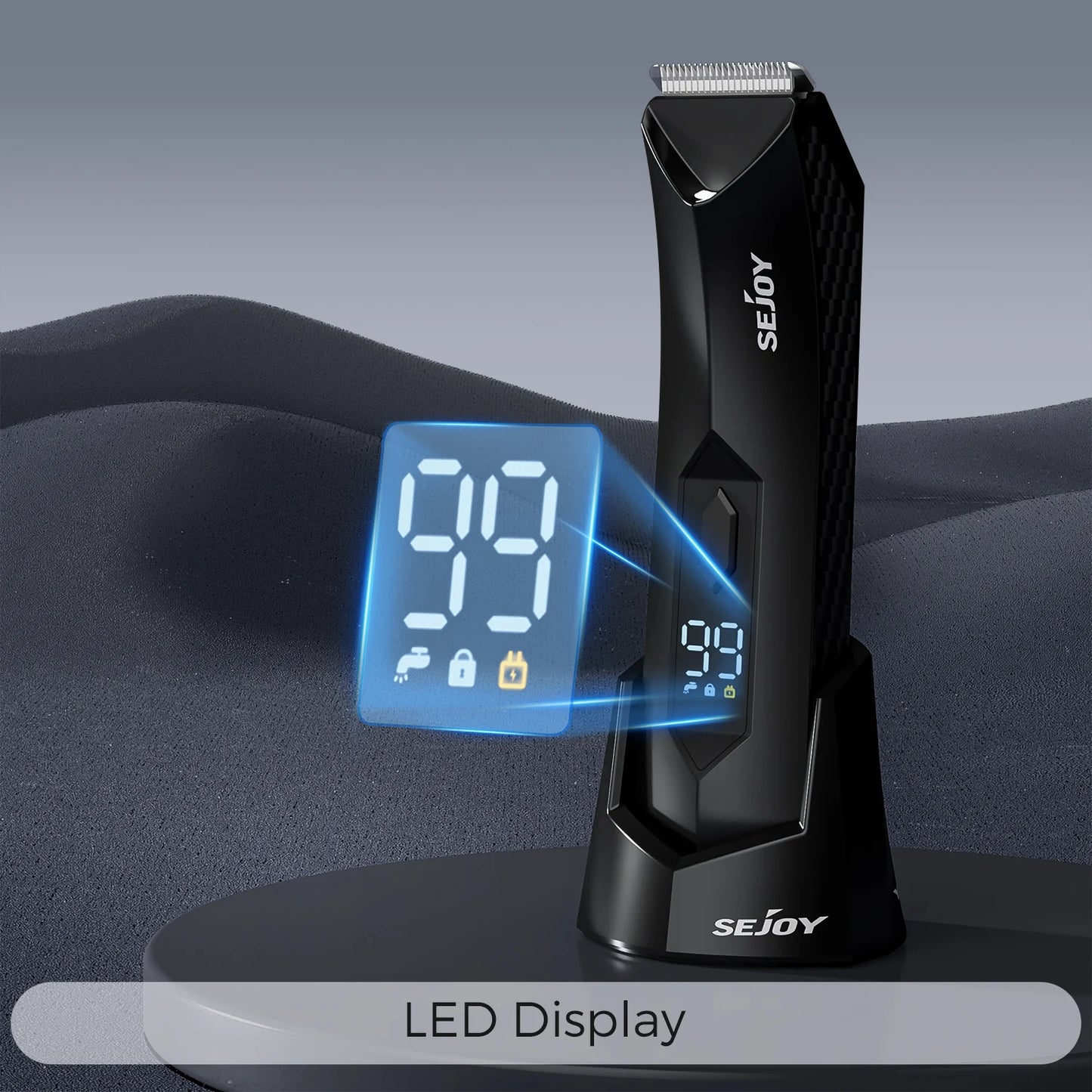 Sejoy Body Hair Trimmer With Stand Wet Dry Cordless Shaver