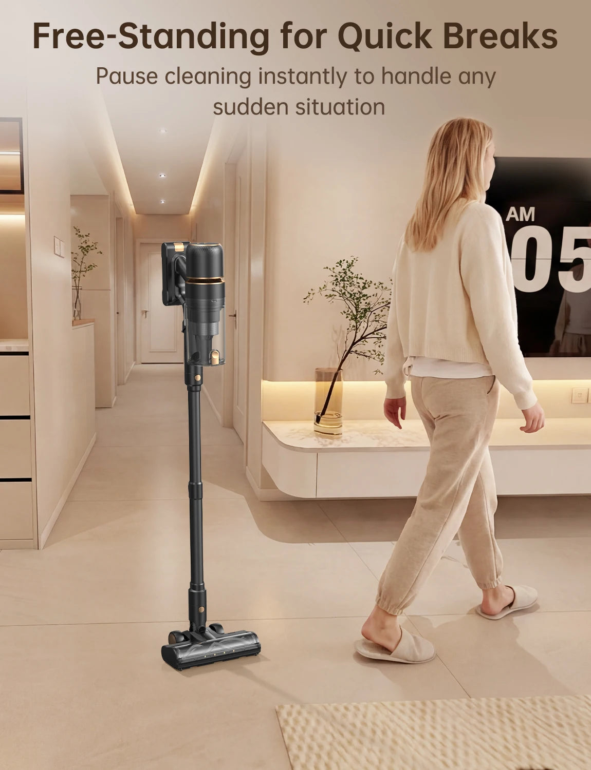 Vactek Cordless Stick Vacuum Cleaner With Hepa Filter For Pets