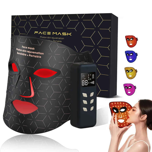 Portable Red Light Therapy Face Mask For Anti Aging Wrinkles