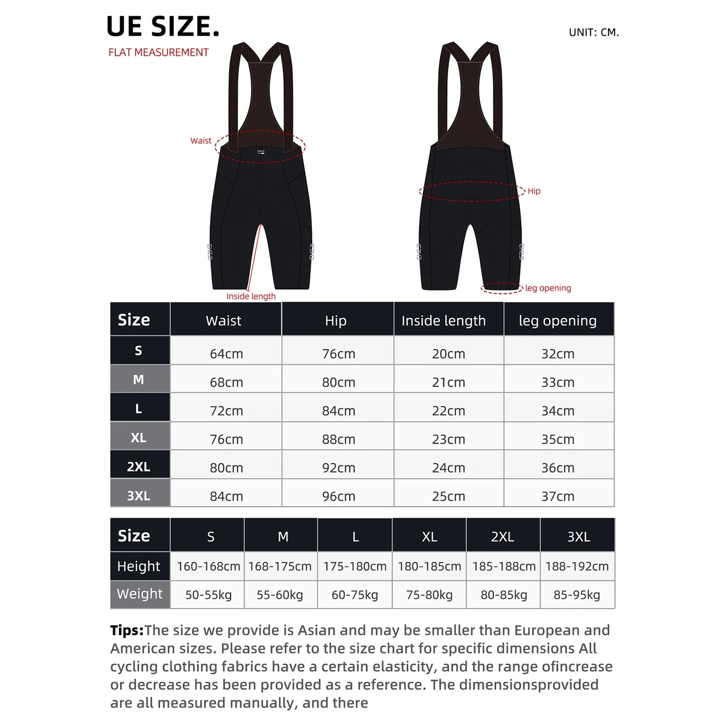 Cheji Men Seamless Cycling Bib Shorts Quick Drying Breathable Performance