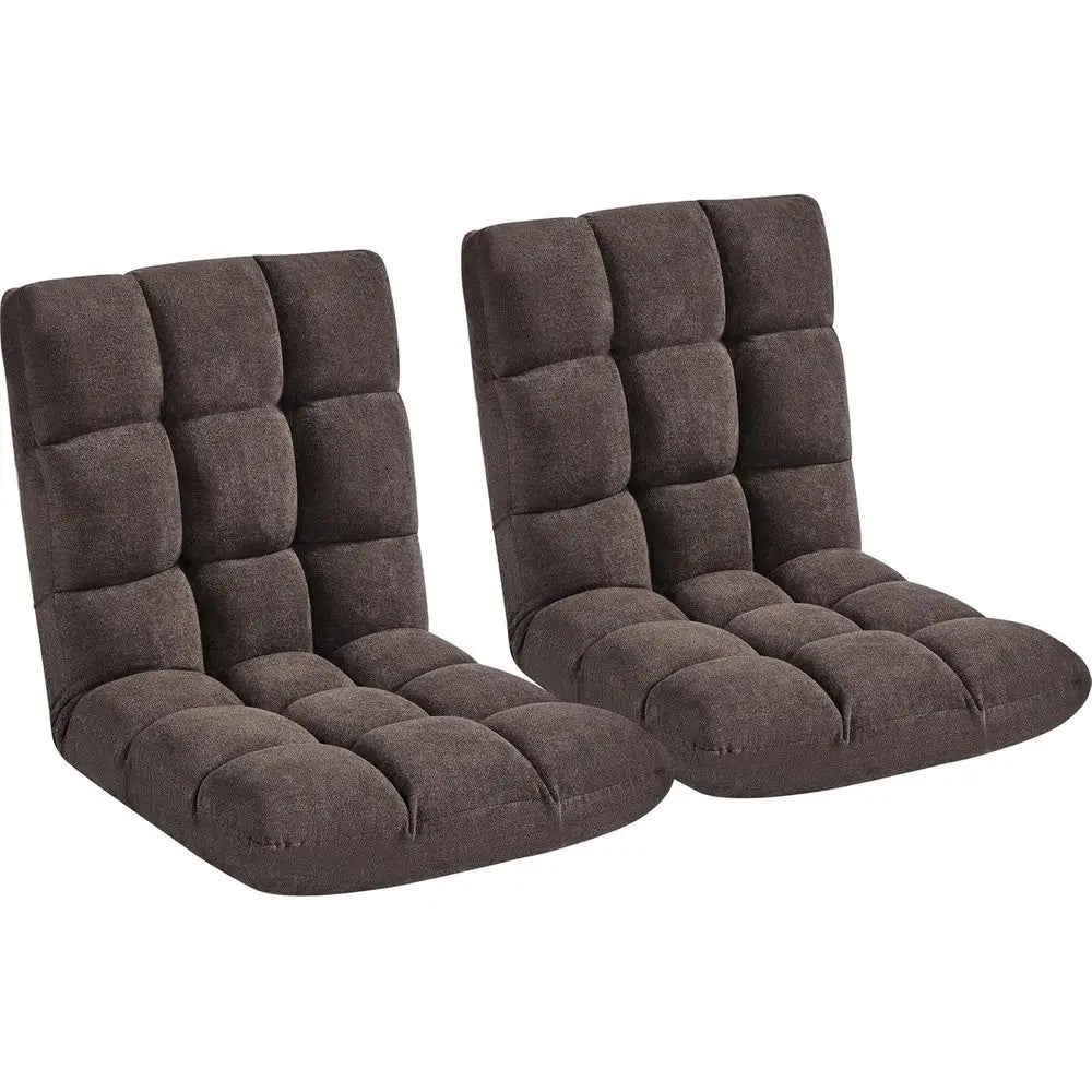 Adjustable Folding Floor Chair With Back Support And Padded Seat