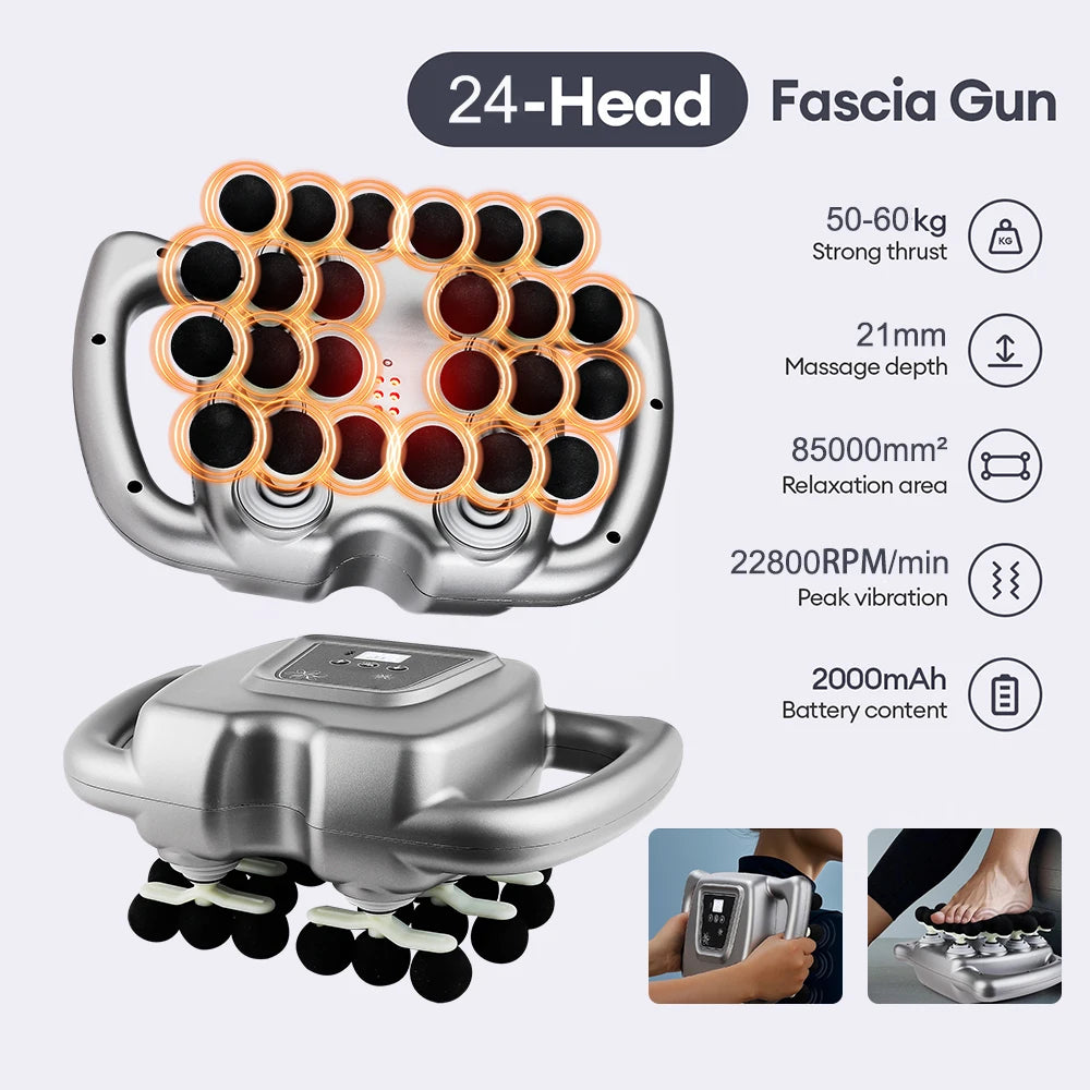 Foreverlily High Frequency Vibration Massage Gun For Muscle Recovery
