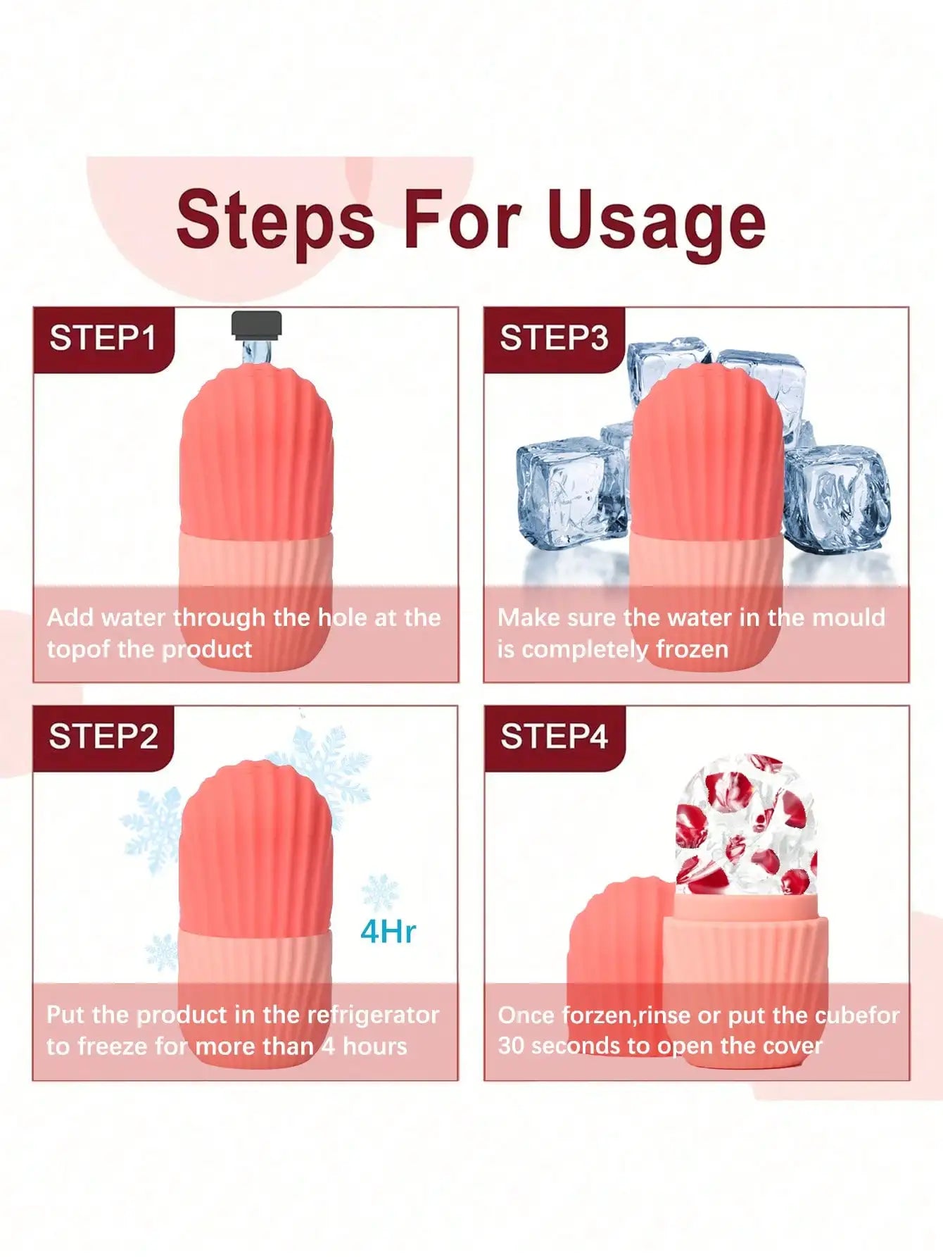 Professional Ice Face Roller Set With Gua Sha Board