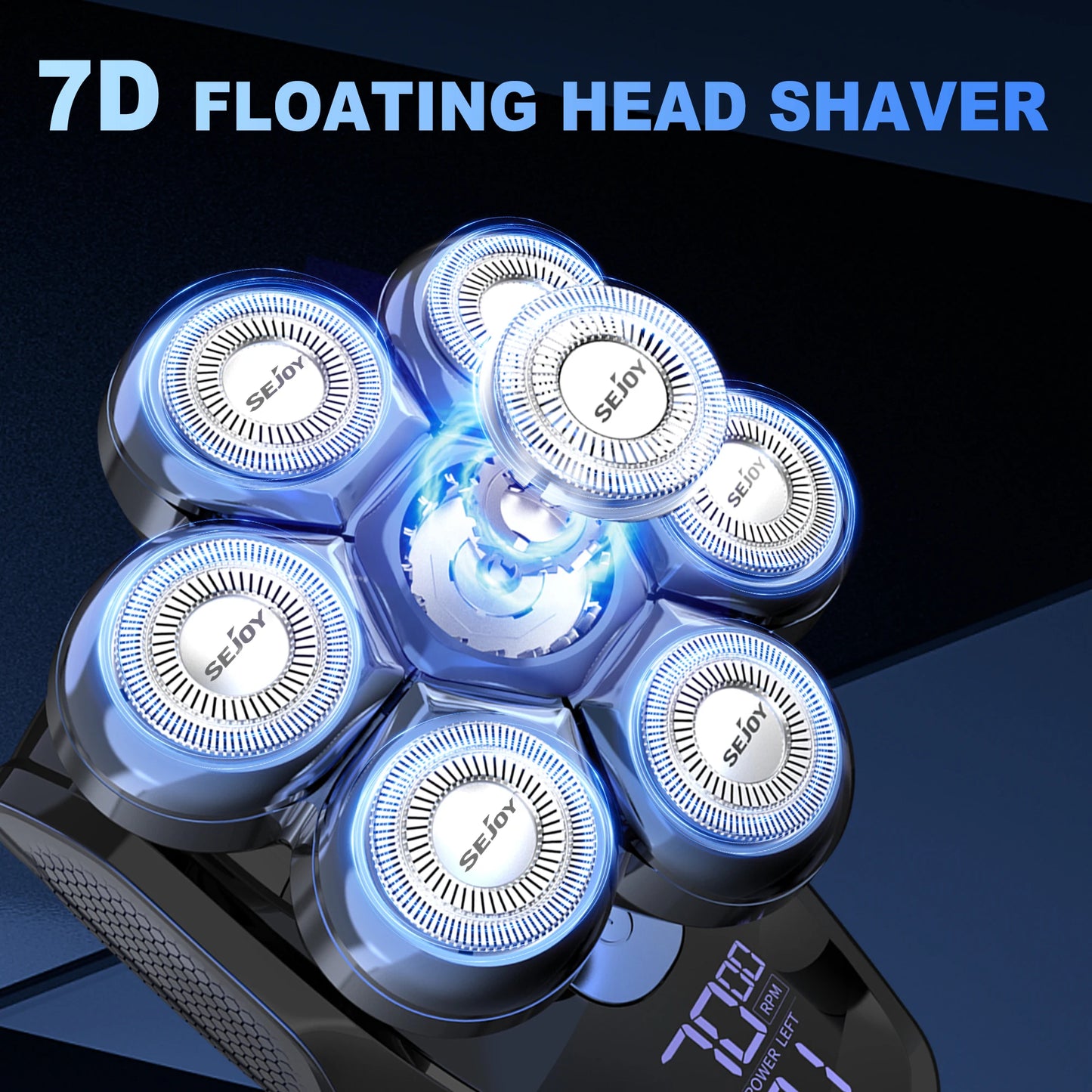 Sejoy 6-In-1 7D Head Shaver Nose Hair Trimmer Waterproof Kit