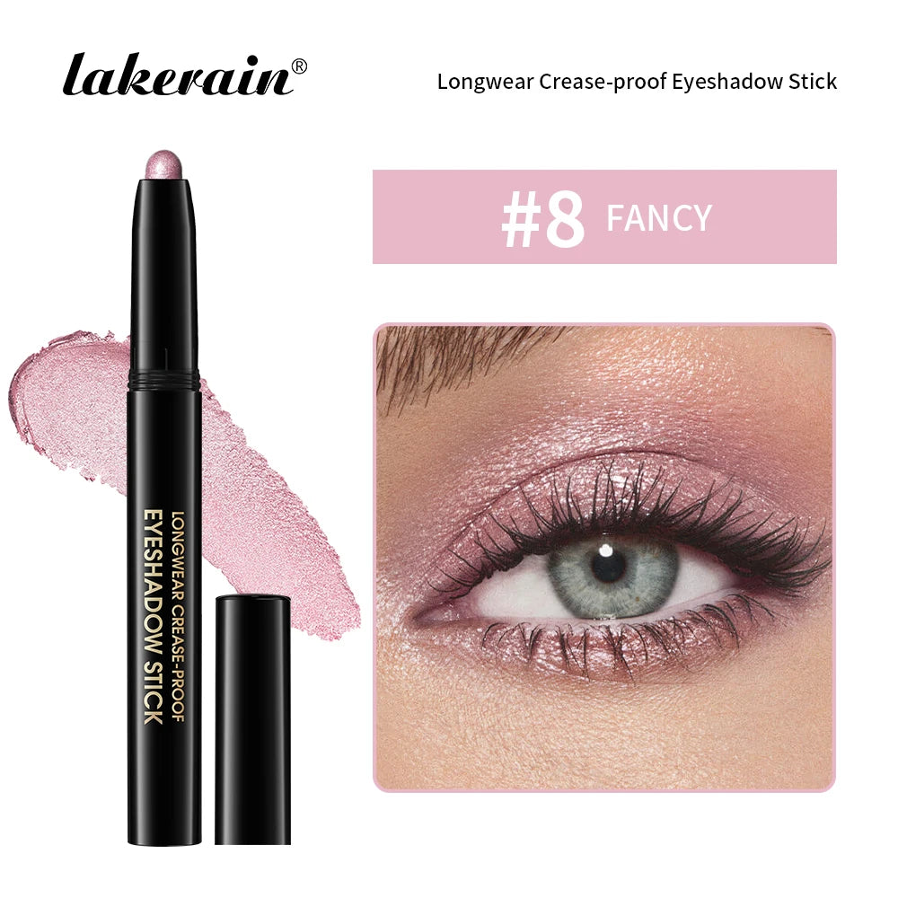 Waterproof Matte Shimmer Eyeshadow Liner Stick With Glitter Highlighter
