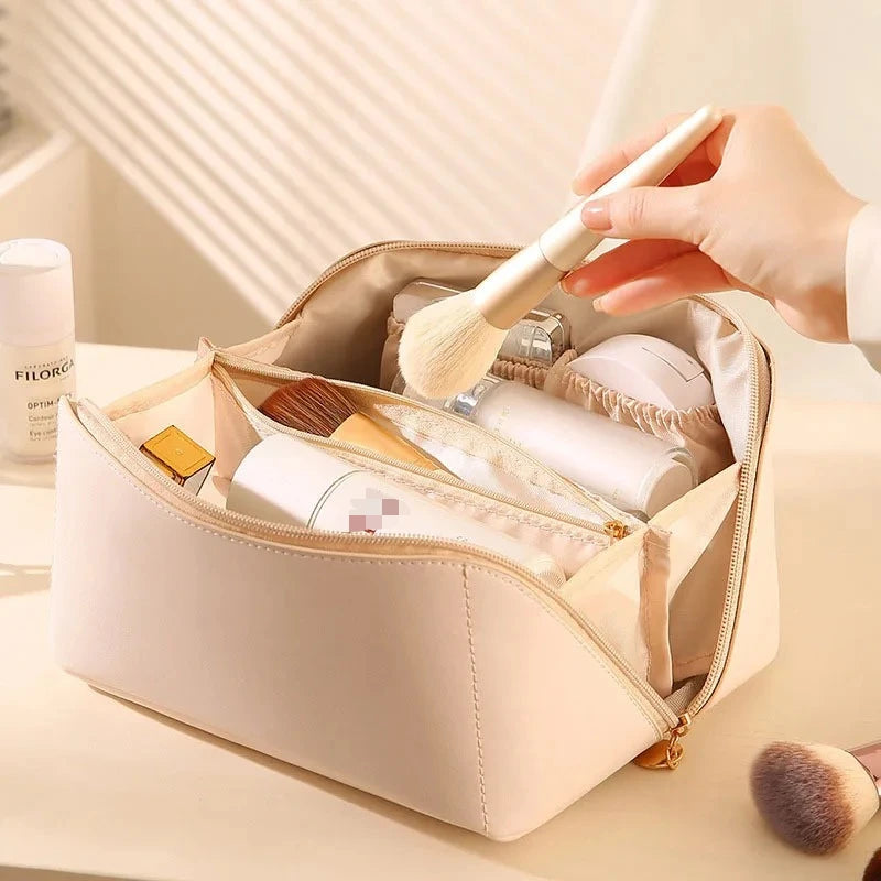 Luxury Polyester Travel Cosmetic Bag Makeup Organizer Pouch