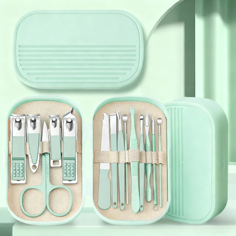 Stainless Steel 14 Piece Manicure And Pedicure Tool Set