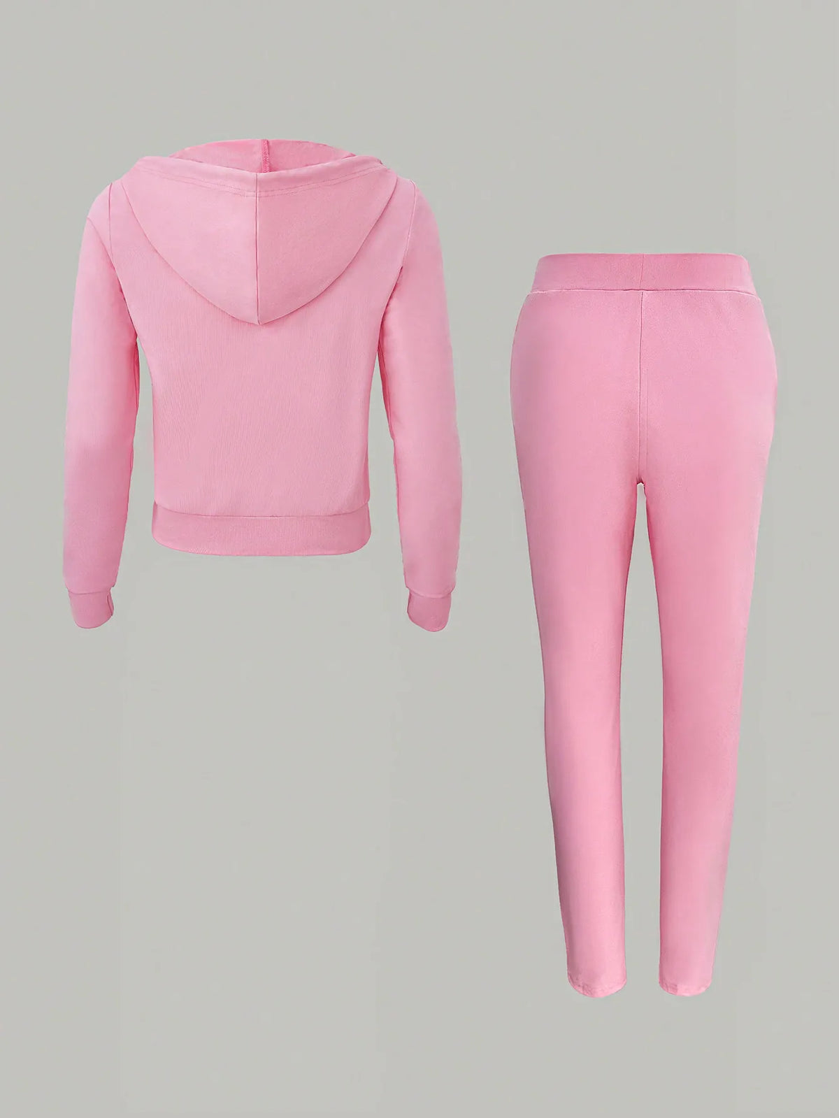 Women's 2 Piece Letter Printed Zipper Hoodie And Sweatpants Set