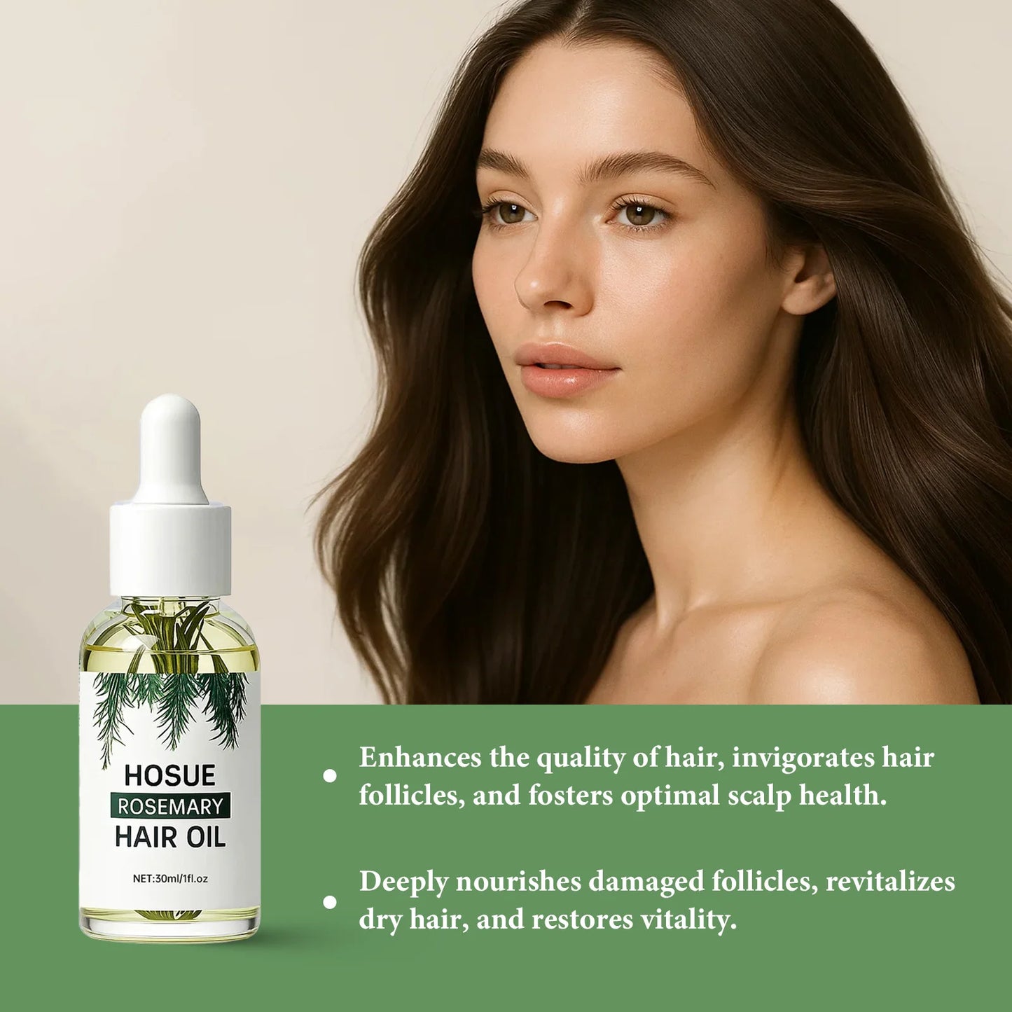 Rosemary Essential Oil Hair Serum And Scalp Treatment For Growth