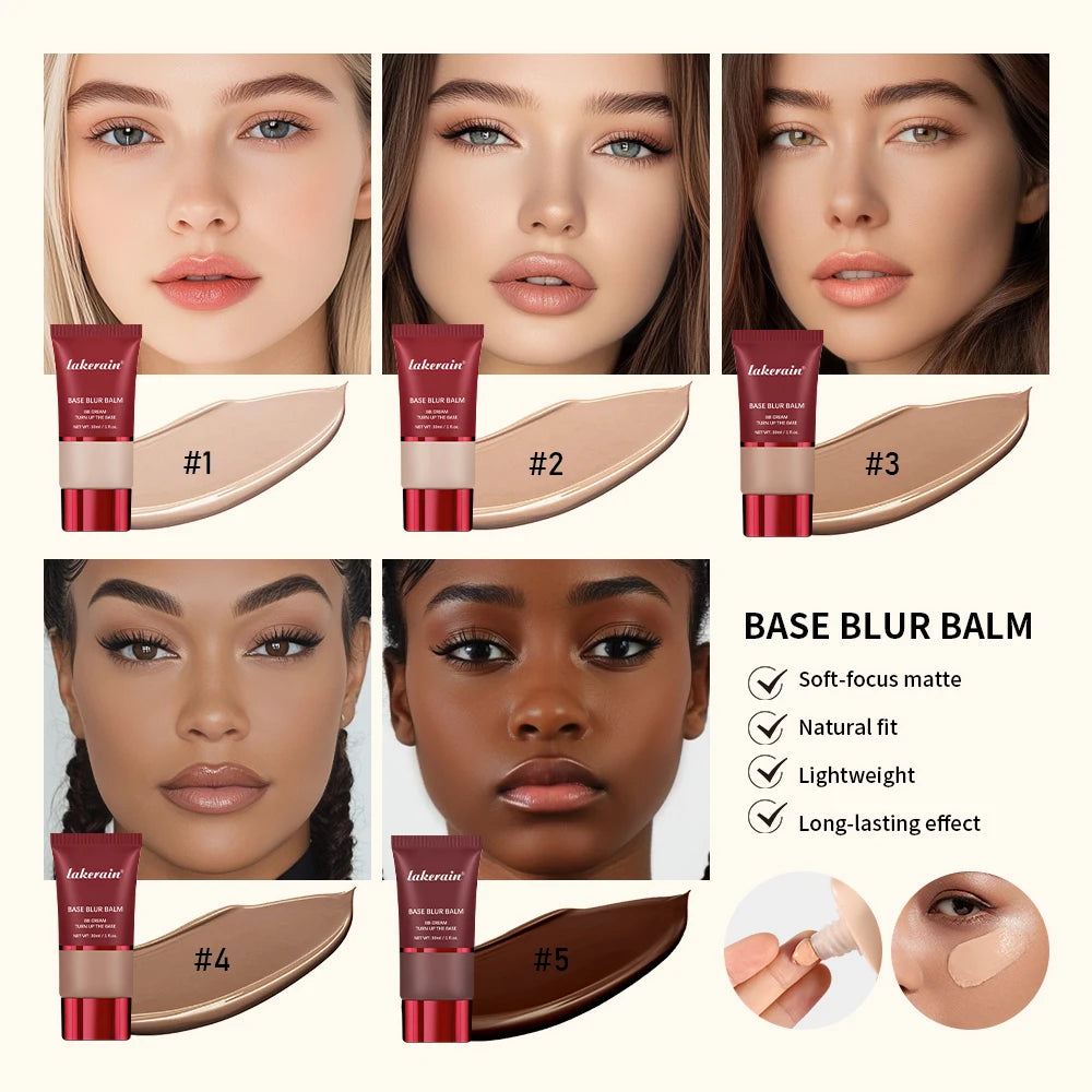 Ibcccndc Natural Matte Liquid Foundation Long Lasting Lightweight Coverage