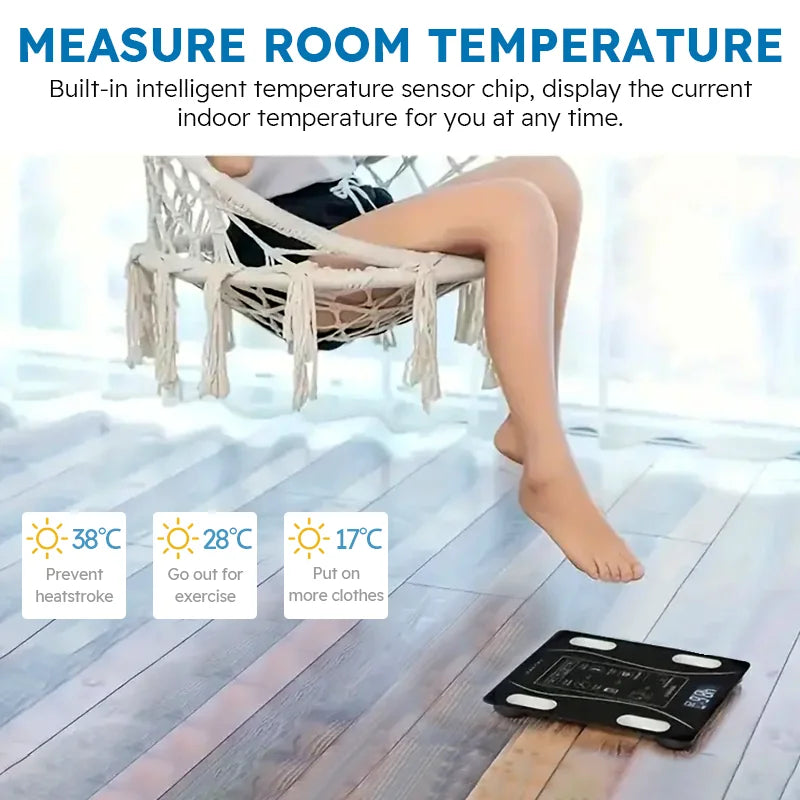 Smart Body Fat Scale Wireless Digital Bathroom Weight Analyzer