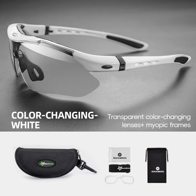 Rockbros Photochromic Cycling Sunglasses With UV400 Protection