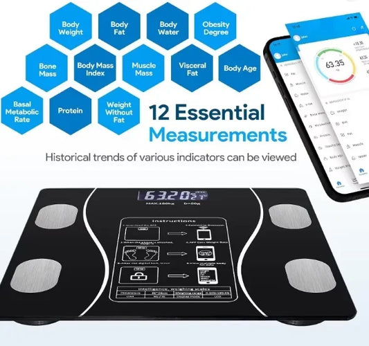 Digital USB Body Fat Scale for Home Use Smart Tracking