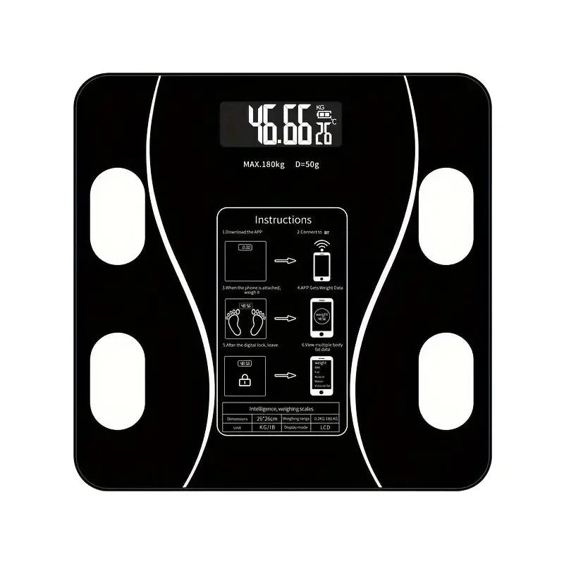Smart Body Fat Scale Wireless Digital Bathroom Weight Analyzer