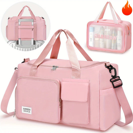 Waterproof Travel Duffel Bag With Dry And Wet Compartment