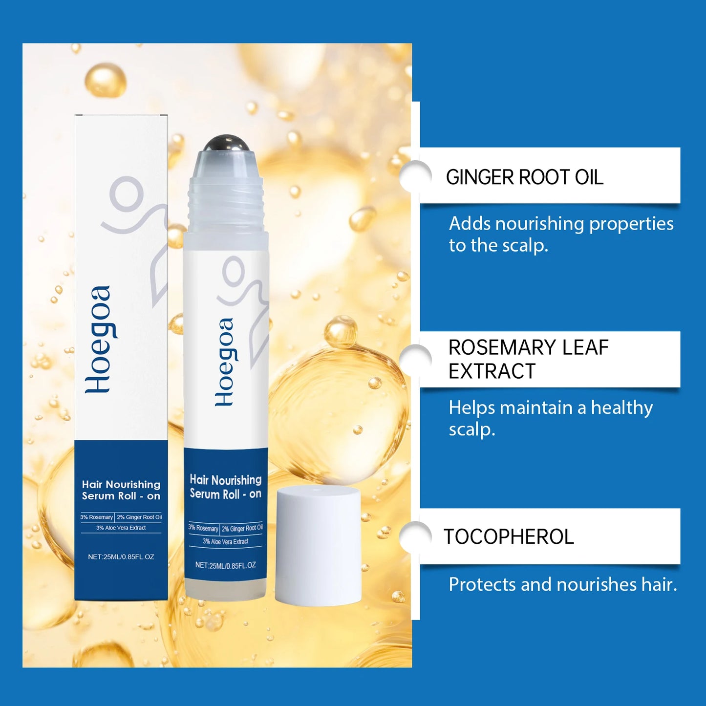 Rosemary Hair Serum For Thinning Hair Strengthens Roots Boosts Density