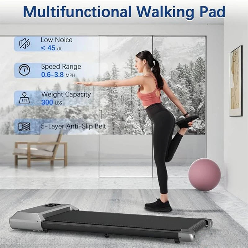 Superun 2in1 Treadmill For Walking And Running With LCD Display