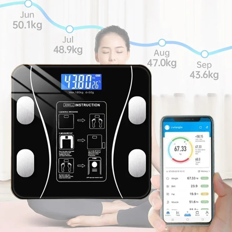 Digital USB Body Fat Scale for Home Use Smart Tracking
