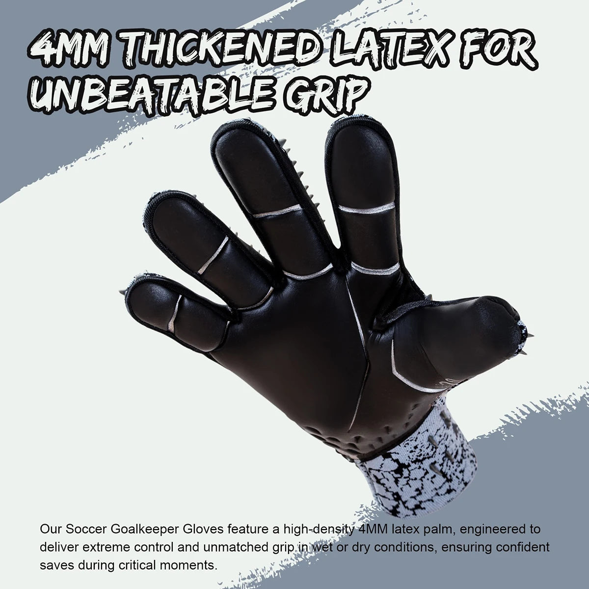 GKHMNEW Soccer Goalkeeper Gloves With Enhanced Latex Palm Grip