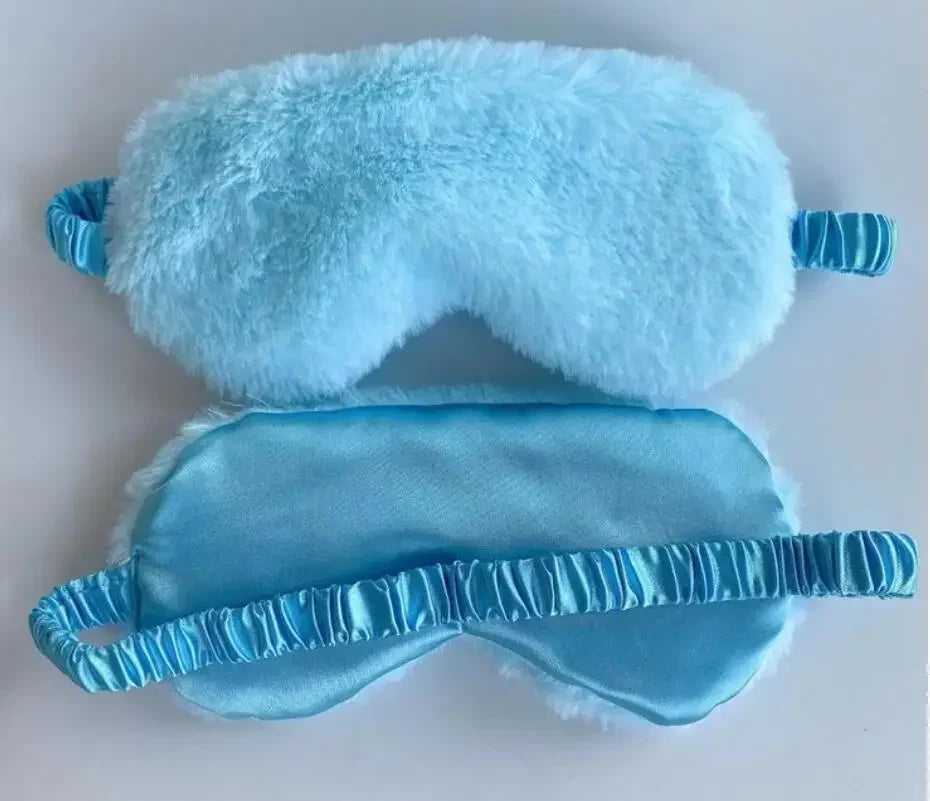 Soft Plush Sleeping Mask For Light Blocking Sleep Aid