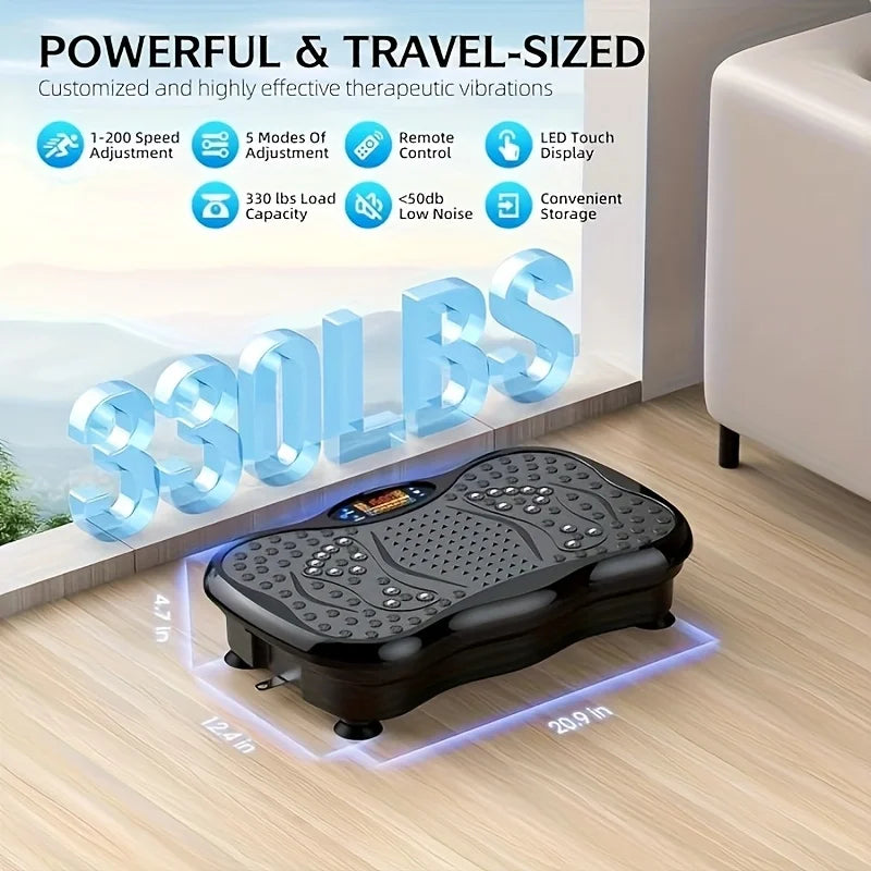 BZEQ Exercise Machine With Resistance Bands And Vibration Platform