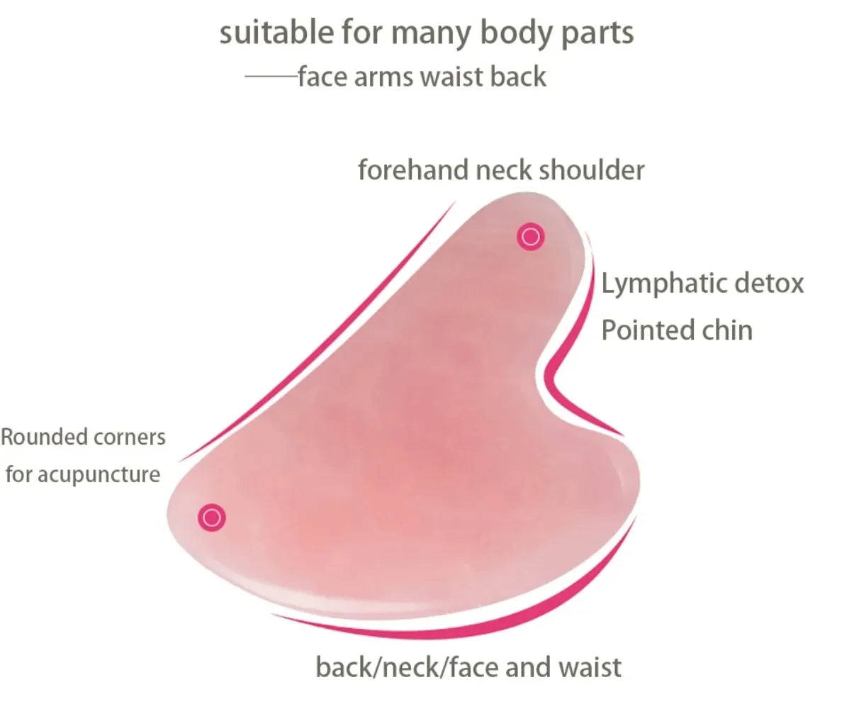 Natural Jade Gua Sha Board For Facial Massage And Skin Care