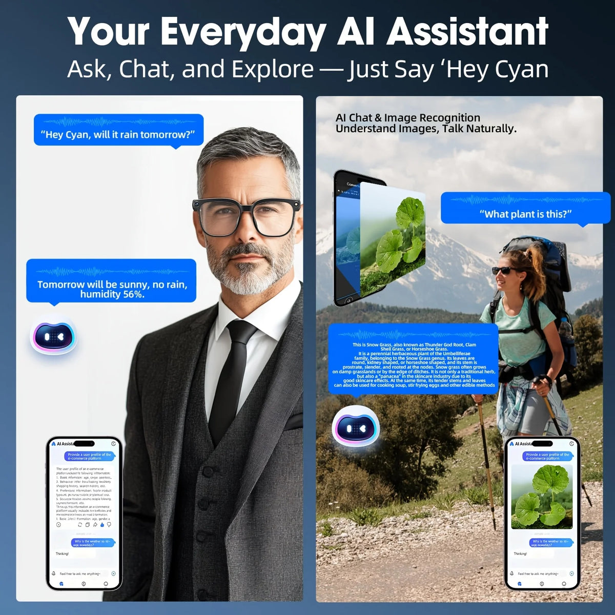 Smart Camera Glasses With 8MP Recorder Bluetooth And AI Translation