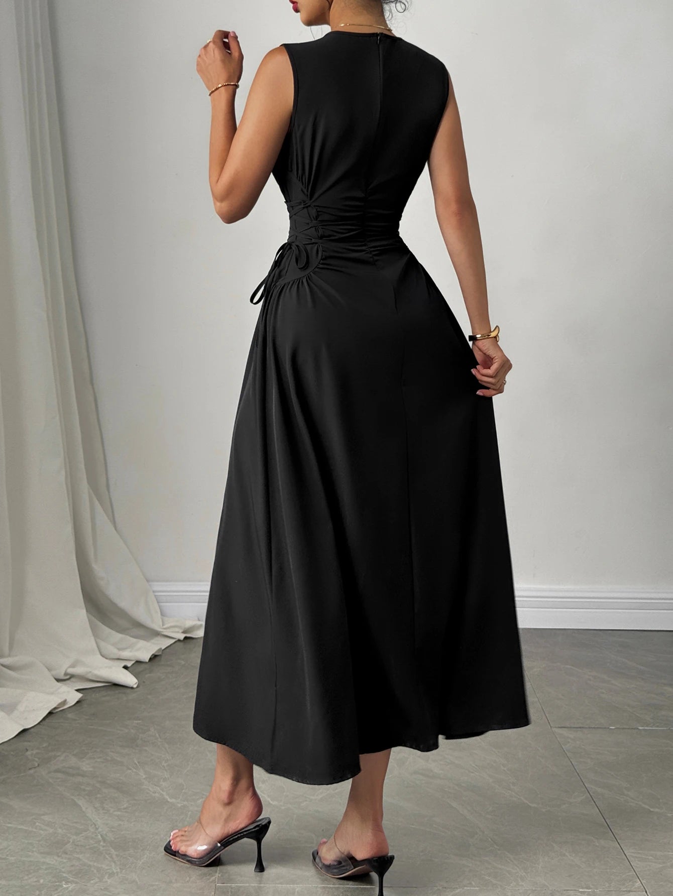 Women Off Shoulder Bodycon Party Dress With Bow Detail