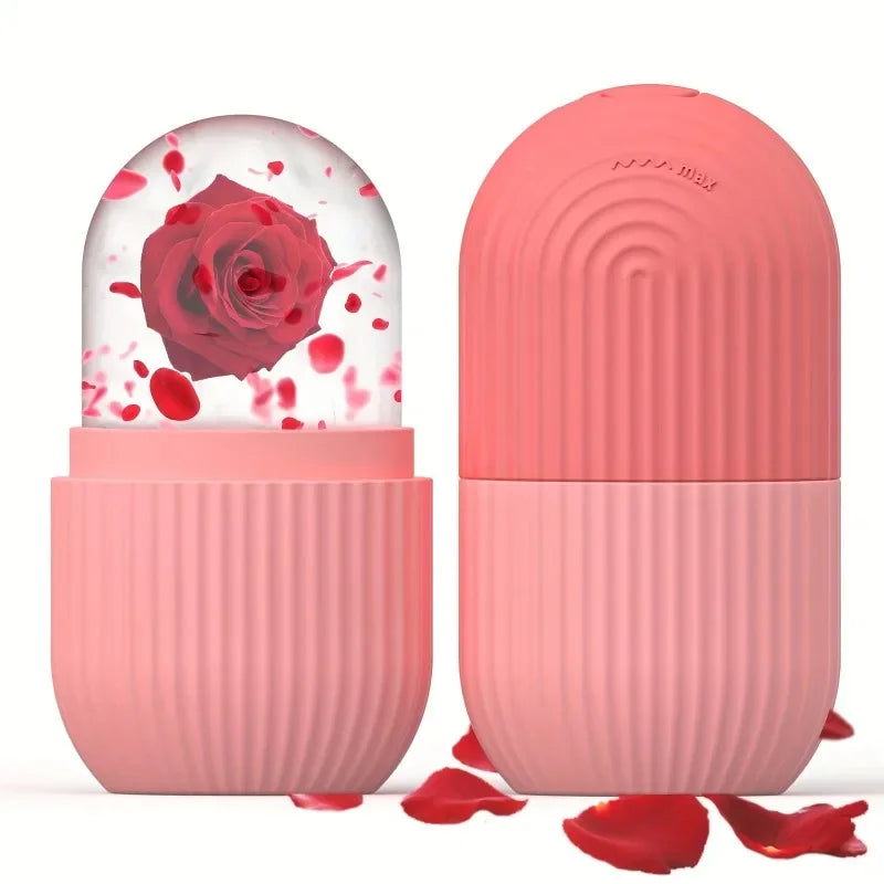 Silicone Cooling Facial Ice Roller Massager For Beauty Spa Treatment