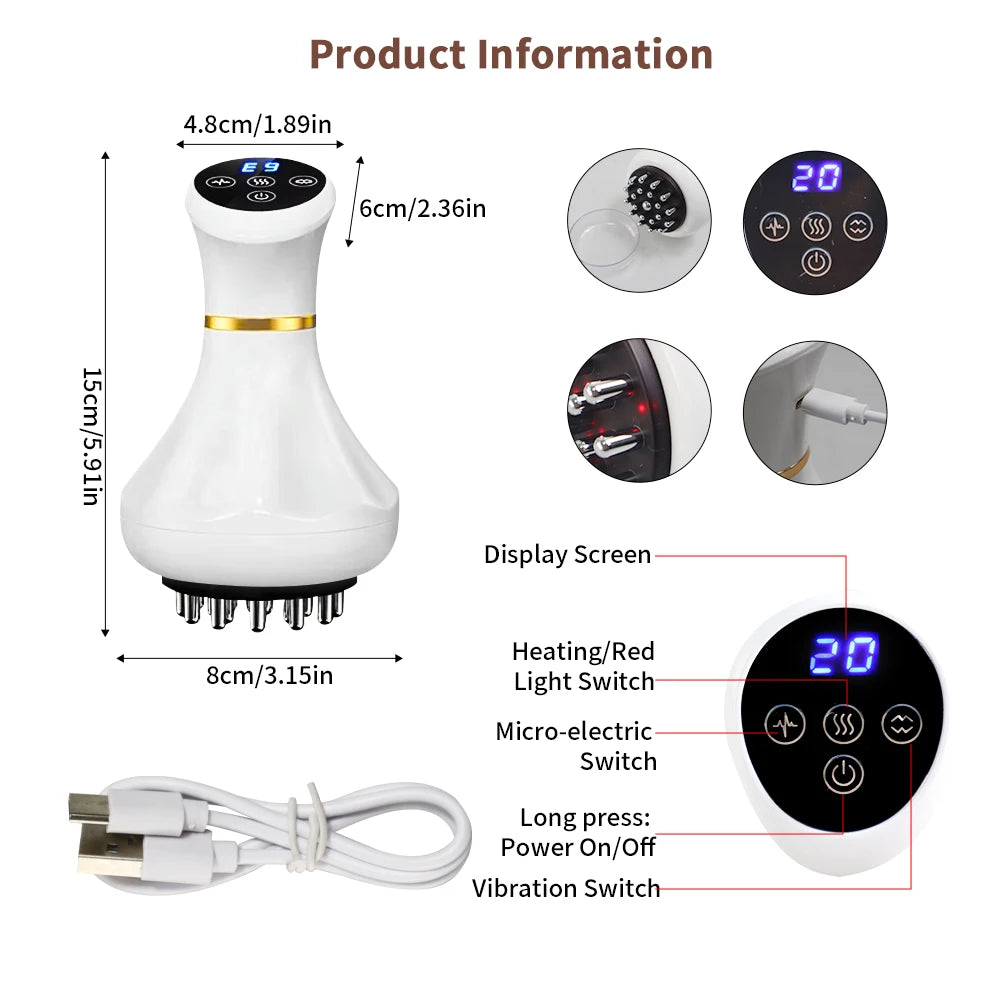 Jitesy Lymphatic Drainage Massager Heat Vibration Skin Firming Device