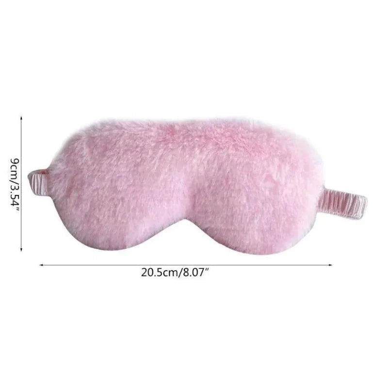 Soft Plush Sleeping Mask For Light Blocking Sleep Aid