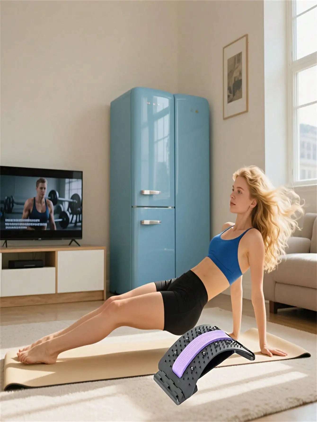 Adjustable Back Relaxer Stretcher For Yoga And Office Use