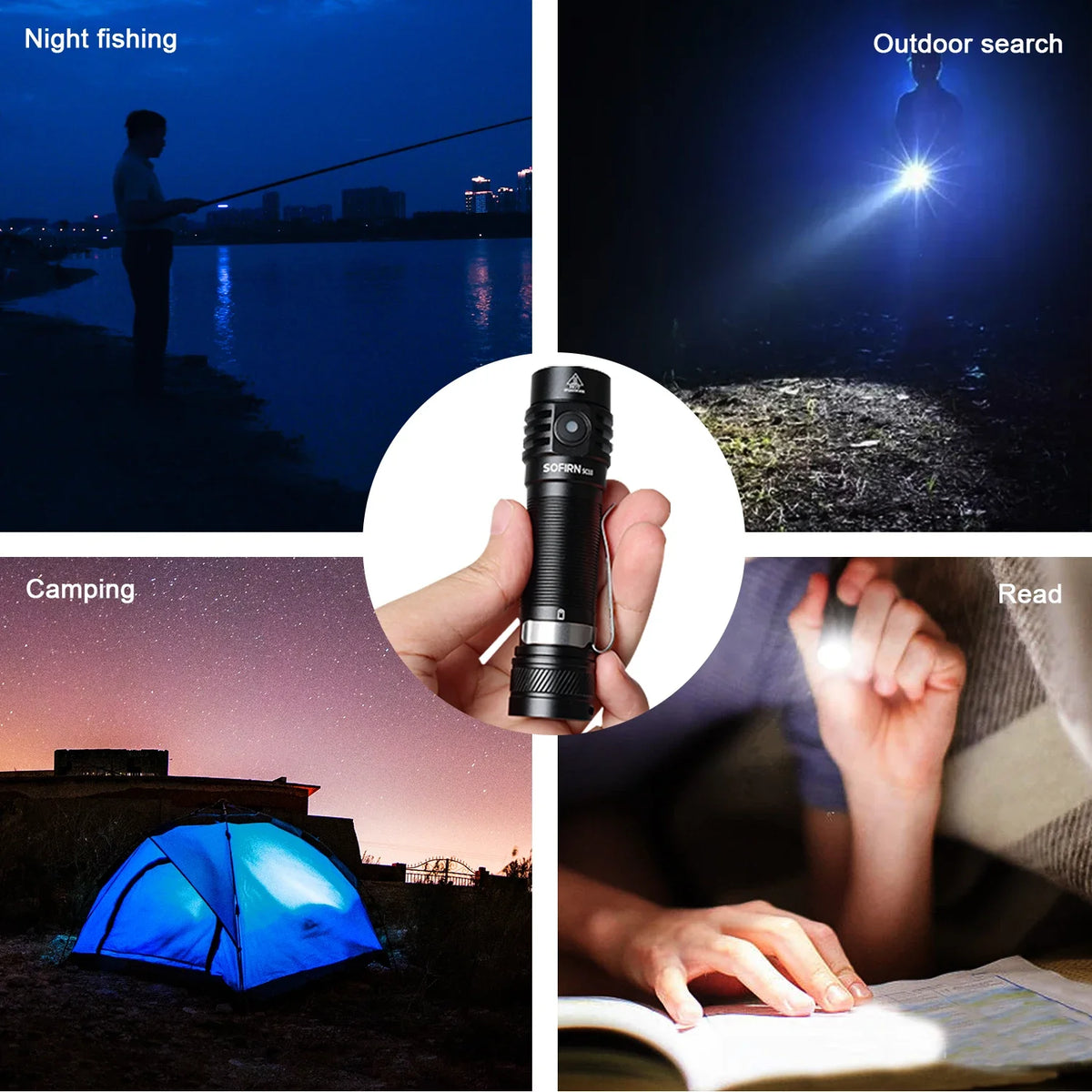 Sofirn SC18 Rechargeable LED EDC Flashlight With USB C