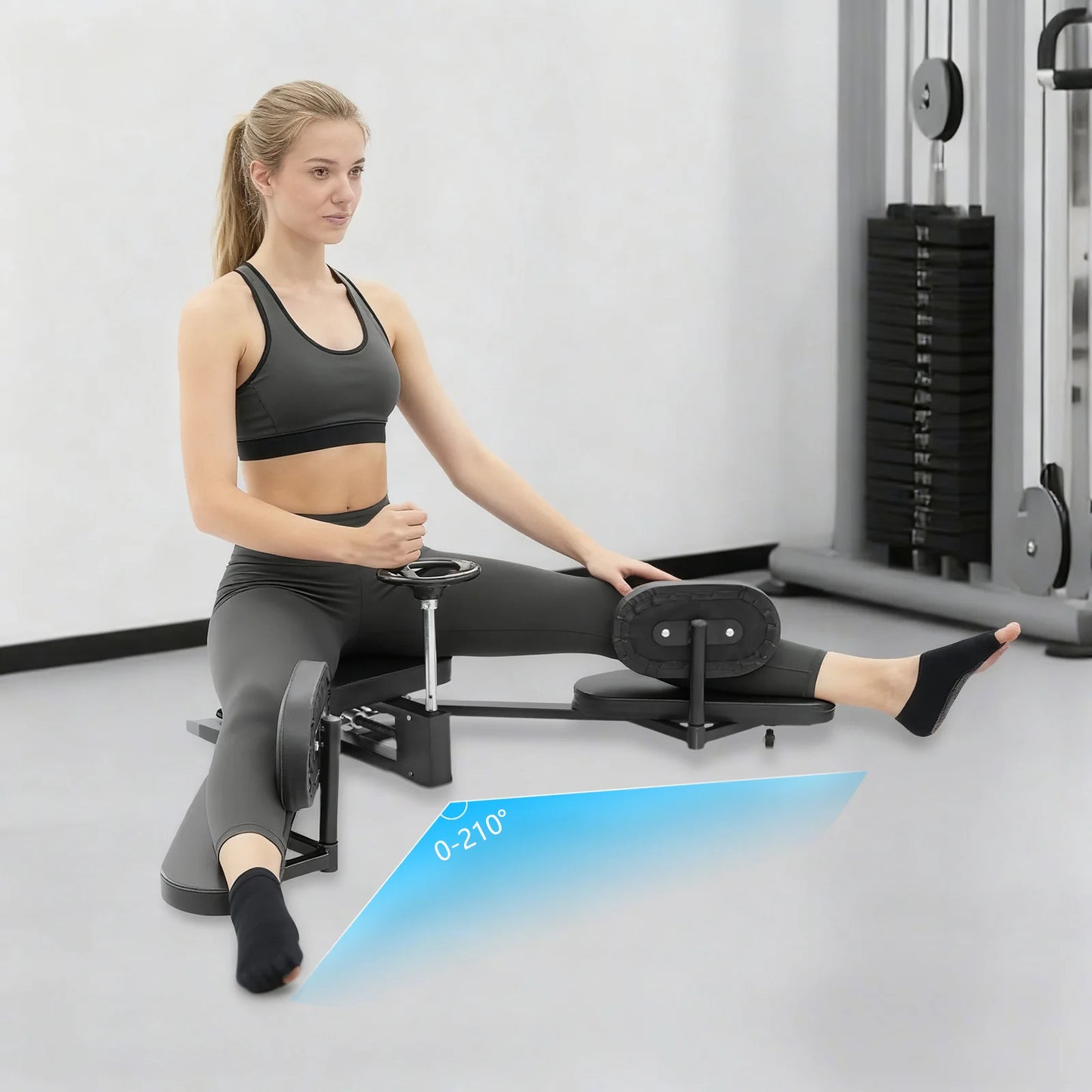 Adjustable Leg Stretcher Machine For Flexibility Training Exercises