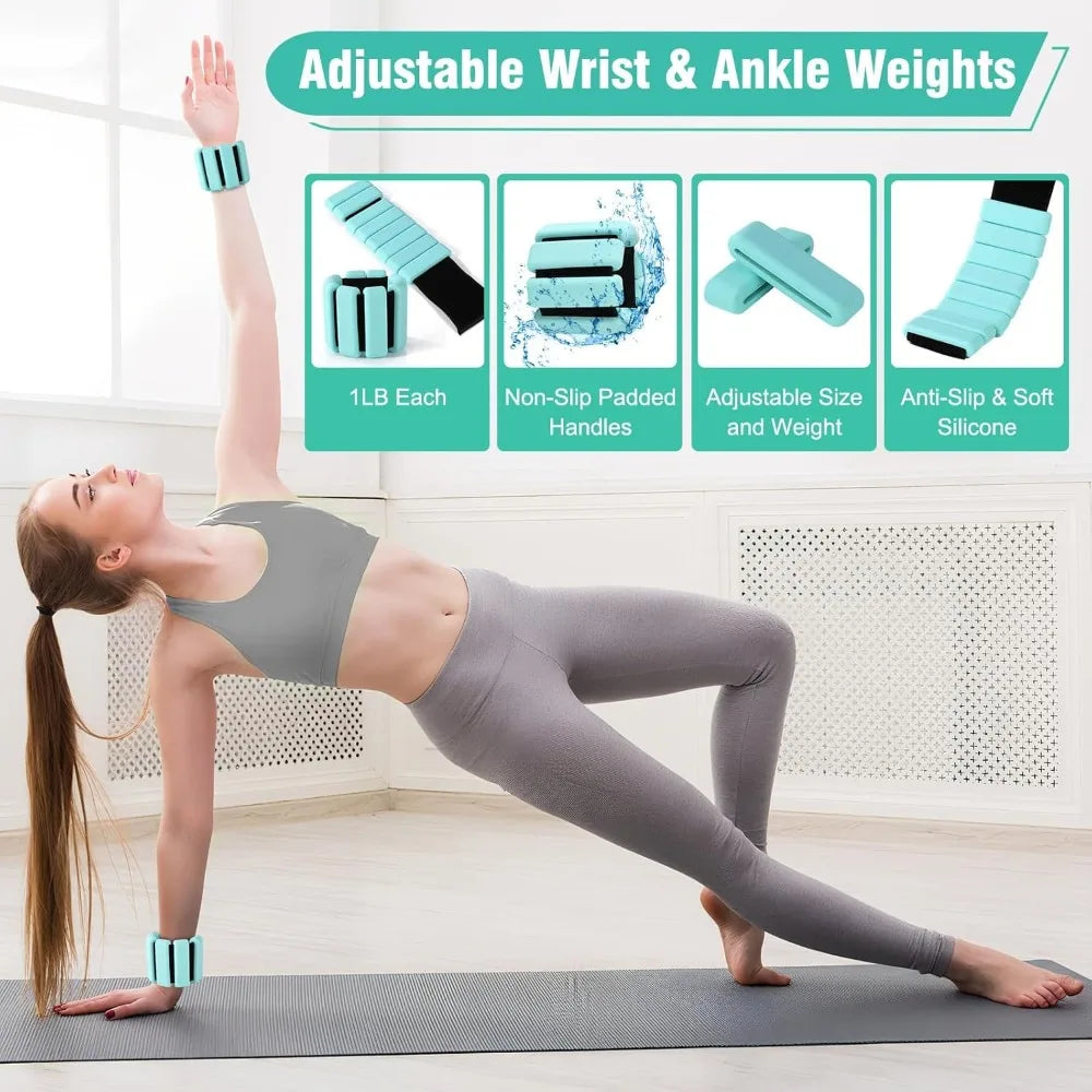 YTYIN Pilates Ring and Ball Set Kit for Home Workout