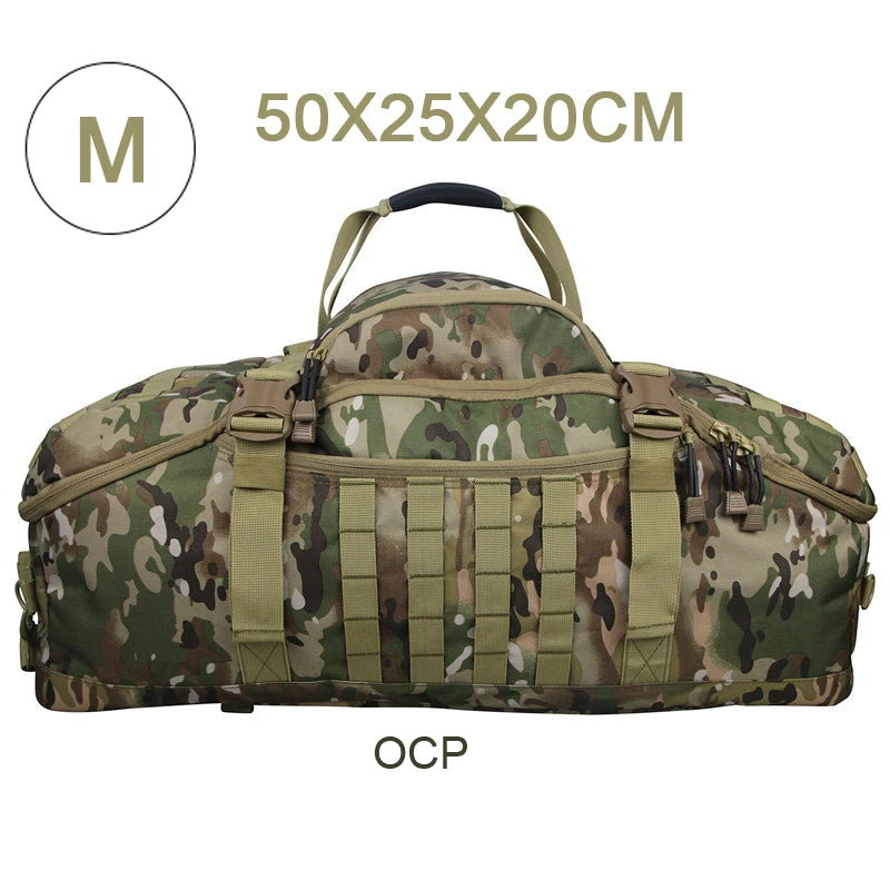 LQARMY Waterproof 3 Way Travel Duffel Bag Backpack Luggage