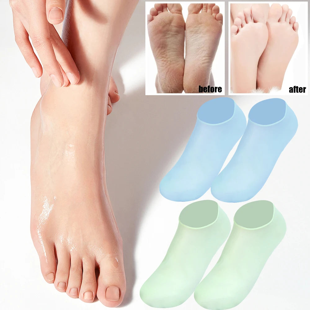 Silicone Moisturizing Foot Socks For Dry Cracked Skin Care